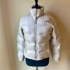 THE NORTH FACE Down Coat Puffer Womens 1996 Retro Nuptse 700 Jacket White VTG
